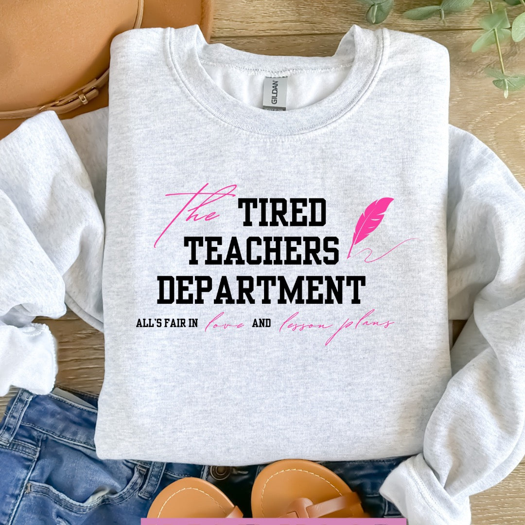 Tired Teachers Dept.