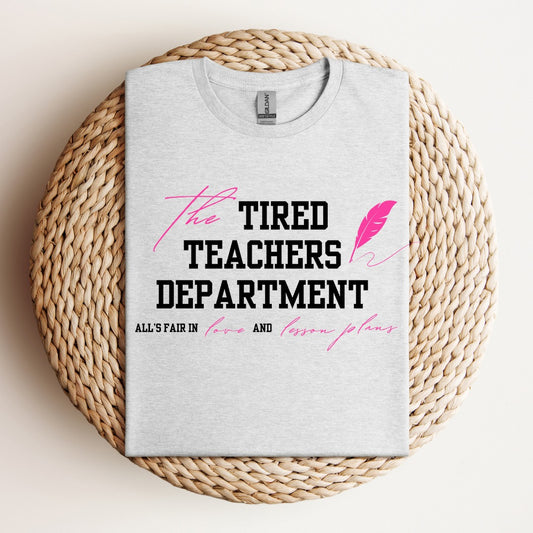 Tired Teachers Dept.